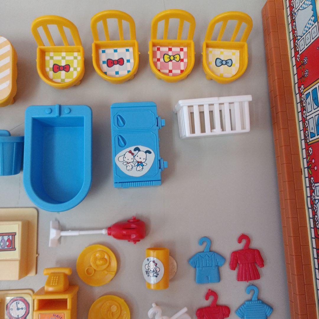 【不足品なし】サンリオ　トッピーとクッピーの時計のおうち レトロ