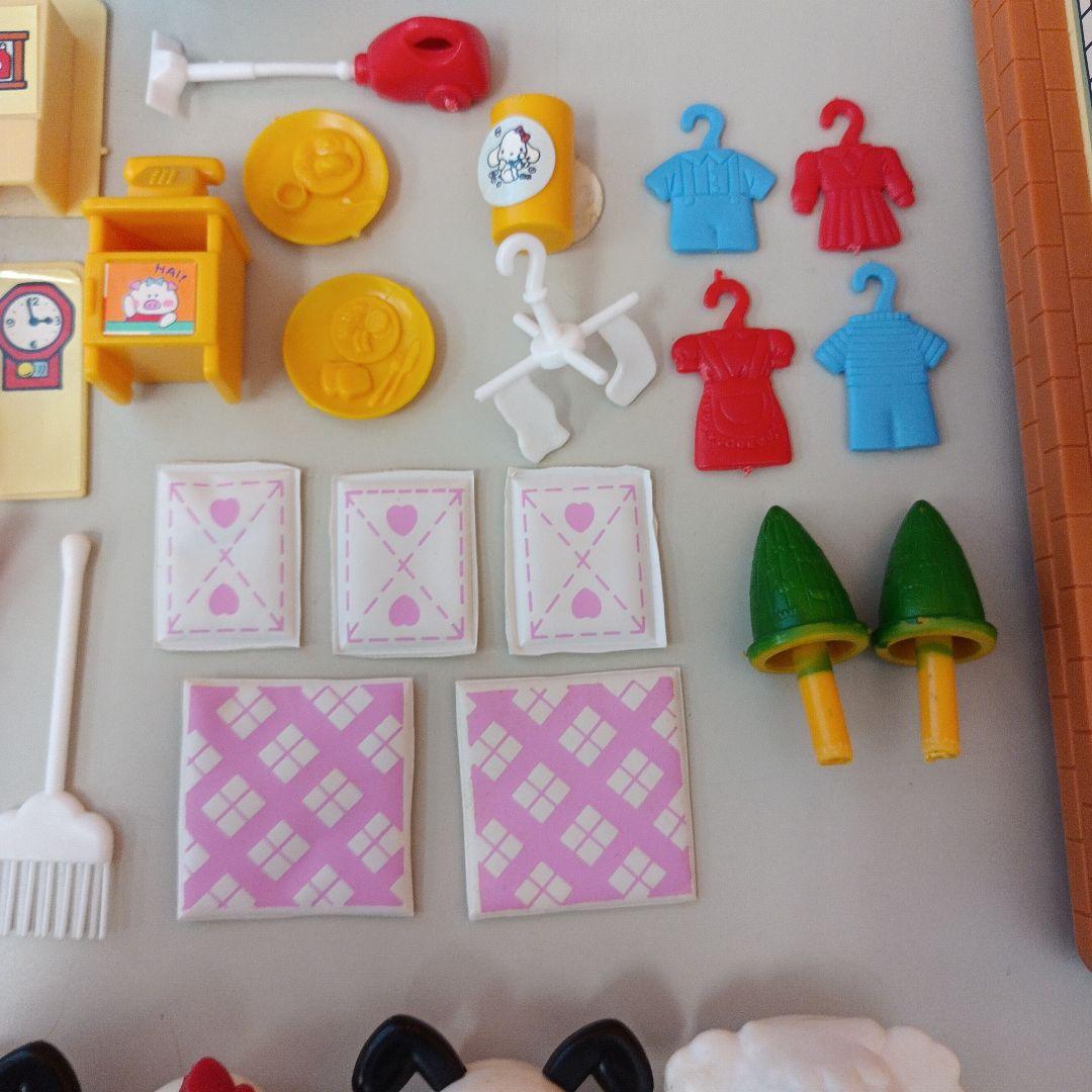 【不足品なし】サンリオ　トッピーとクッピーの時計のおうち レトロ