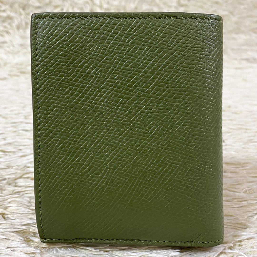 近代モデル【極美品】セリーヌ コンパクトウォレット グリーン ユニセックス
