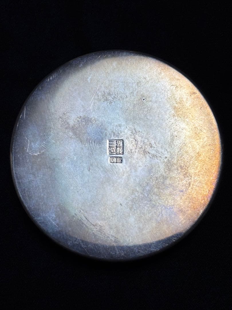 【純銀製】59.6g！ボンボニエール、香箱、ピルケース。木箱付き！