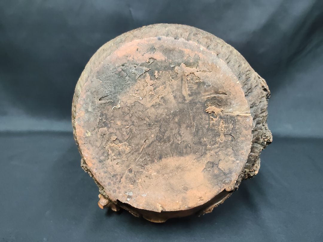 ​【骨董/美術品】陶芸 壺 花器「己巳年 冬巌作」在銘 落款あり