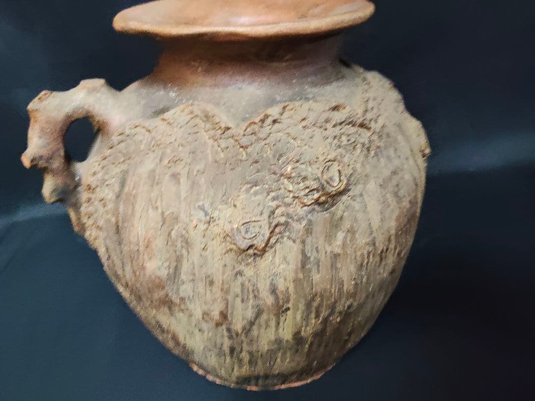 ​【骨董/美術品】陶芸 壺 花器「己巳年 冬巌作」在銘 落款あり