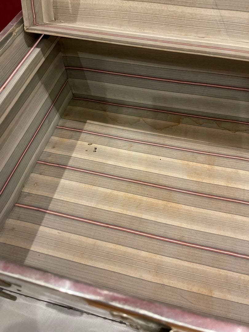 ncs1219 ヴィンテージ アルミトランク SUZUKI ネイビー 特大