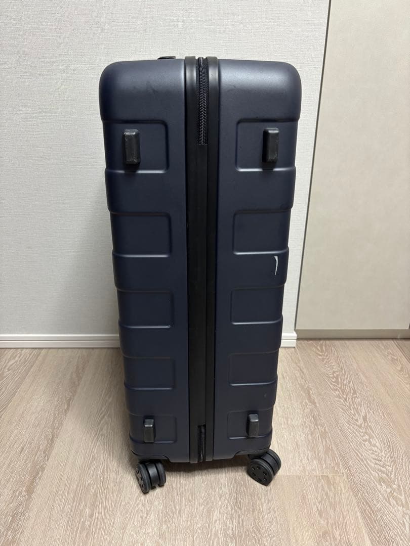 【一度のみ使用】無印良品スーツケース　105L ネイビー