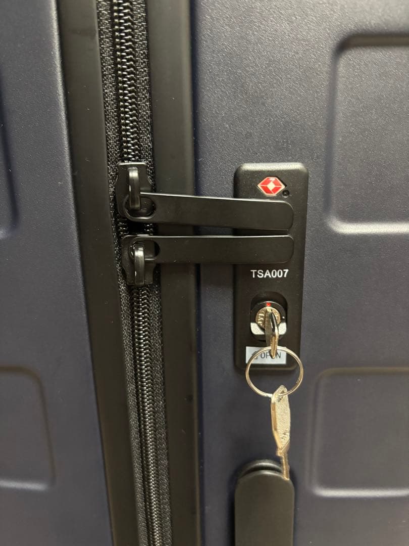 【一度のみ使用】無印良品スーツケース　105L ネイビー