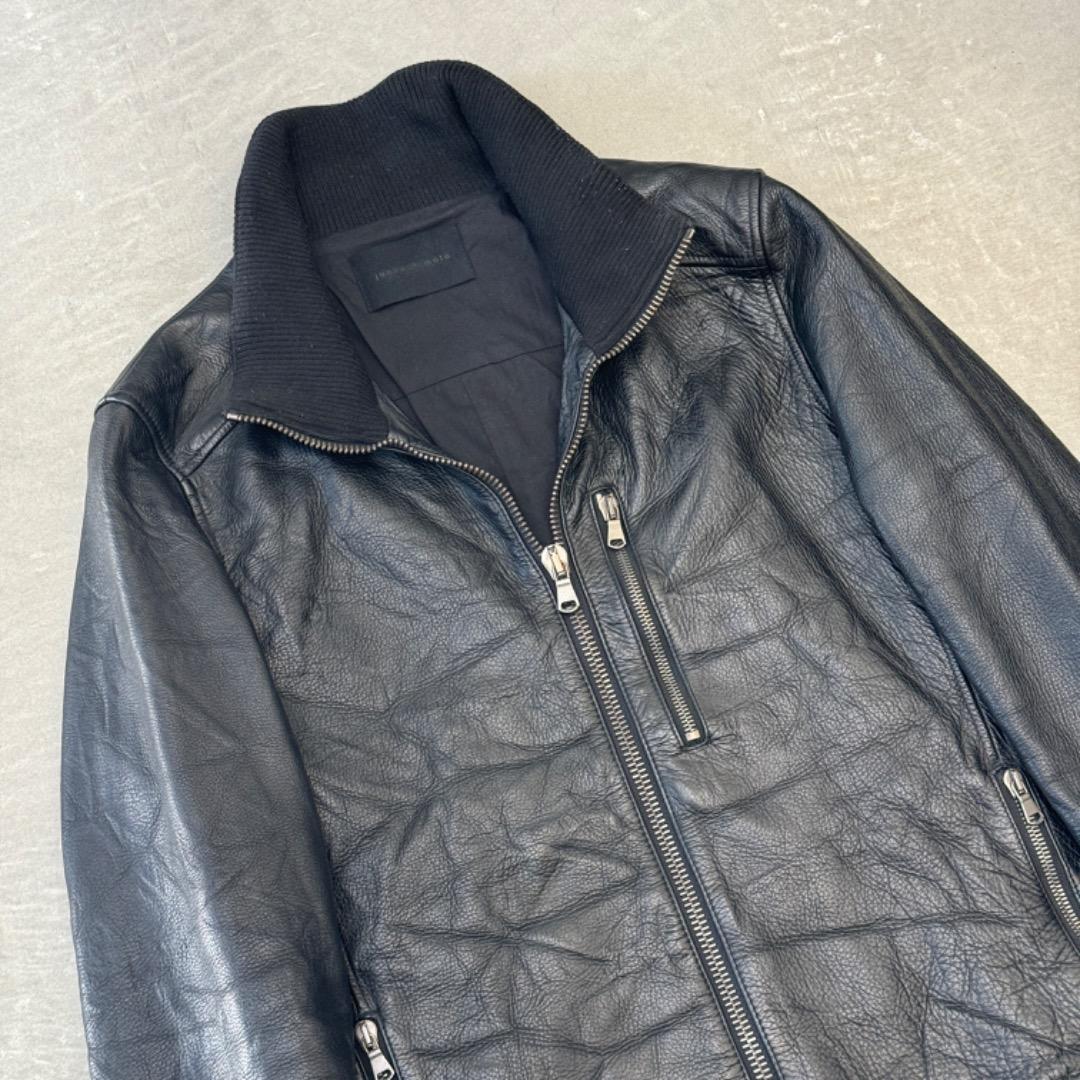 S*E様 ジュンハシモト レザー ブルゾン ブラック 2 junhashimot