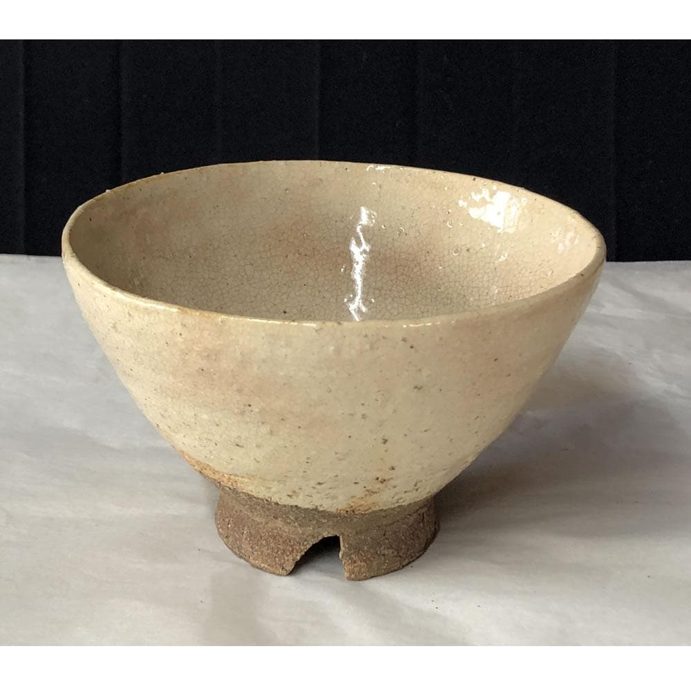 F1113 十三代 坂田泥華 萩茶碗 共箱 萩焼 抹茶碗 茶道具