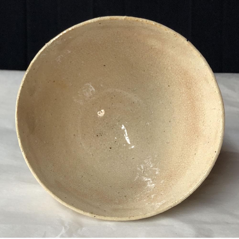 F1113 十三代 坂田泥華 萩茶碗 共箱 萩焼 抹茶碗 茶道具