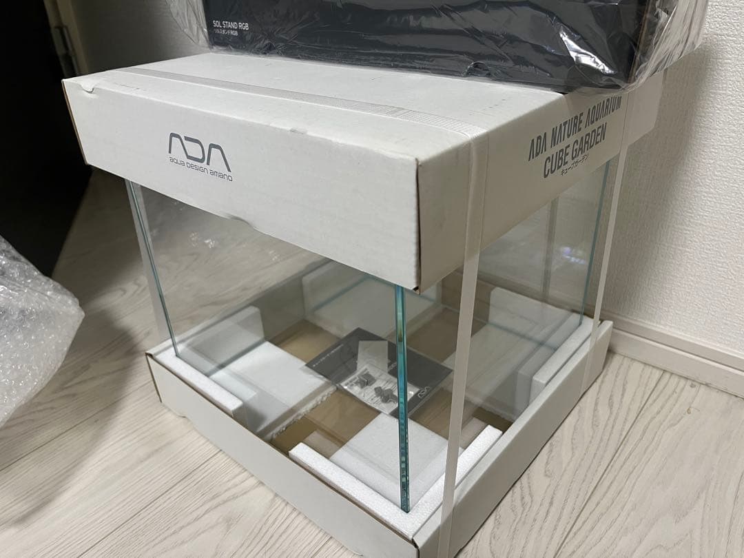 モトモト　ADA キューブガーデン30cm ソルスタンドRGB セット