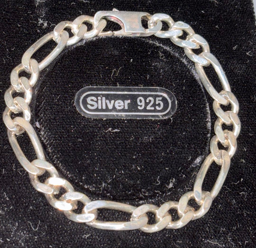 シルバー925 フィガロチェーン ブレスレット ジュエリー アバランチ