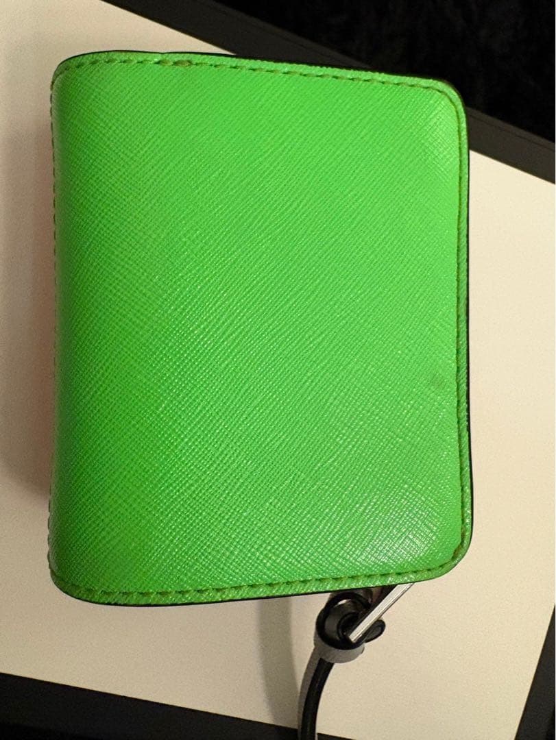 先着❗️【美品】マークジェイコブス 折り財布 オレンジ/グリーン