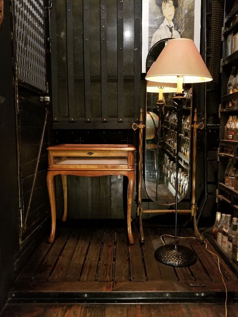 ロバート　アビー　アメリカ製　ヴィンテージ　ブラック　ハンマートーン　ランプ