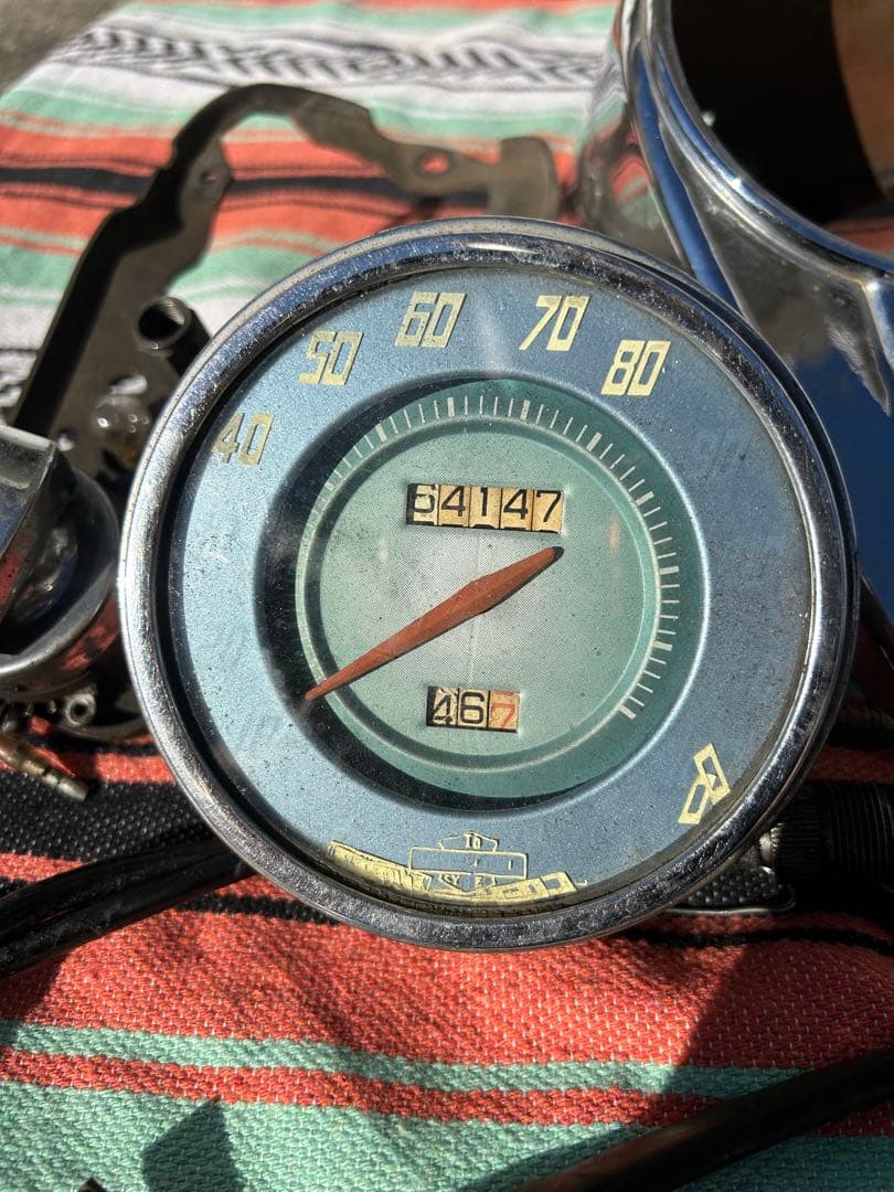 パンヘッド 純正 スピードメーター セット