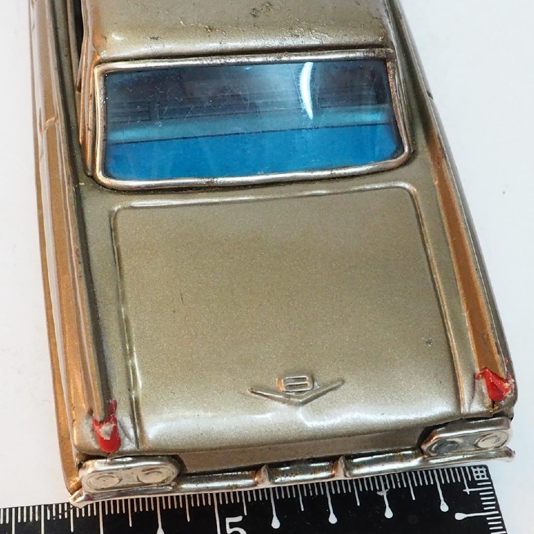 萬代屋【61 キャデラック デビル セダン黄土】ブリキtin toy car箱無