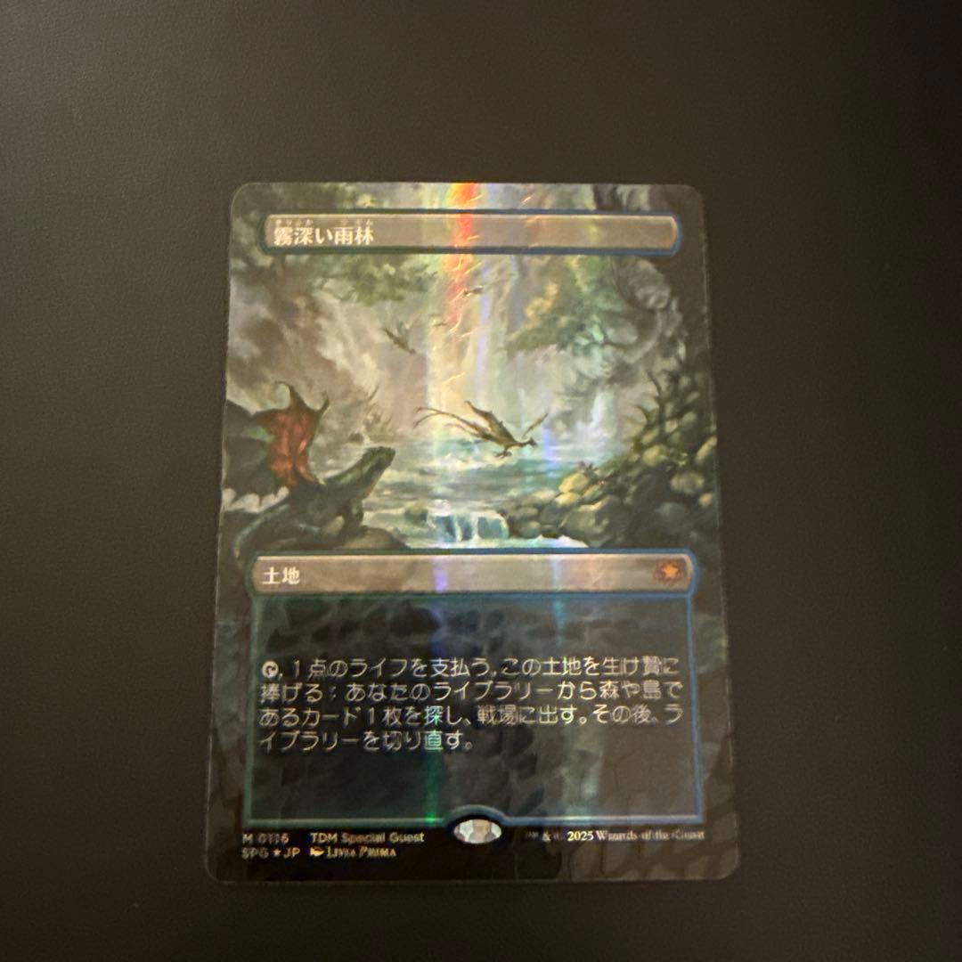 【SPG】霧深い雨林　ドラゴンスケイルfoil 日本語