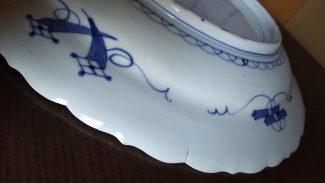 染付大皿　骨董