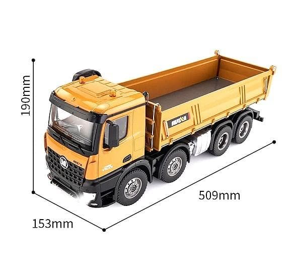 4軸 8輪 1/14 2.4G 大型ダンプカーラジコン Huina 1536