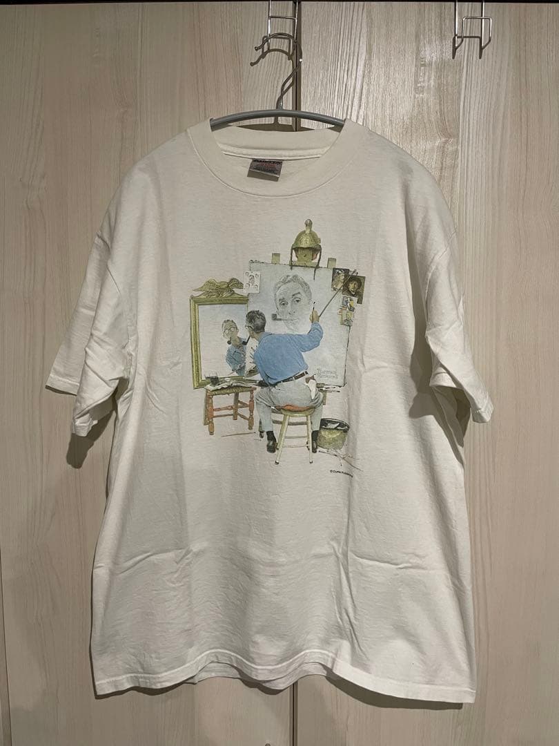 バ*カ様 90s ノーマンロックウェル　vintageアートtシャツ