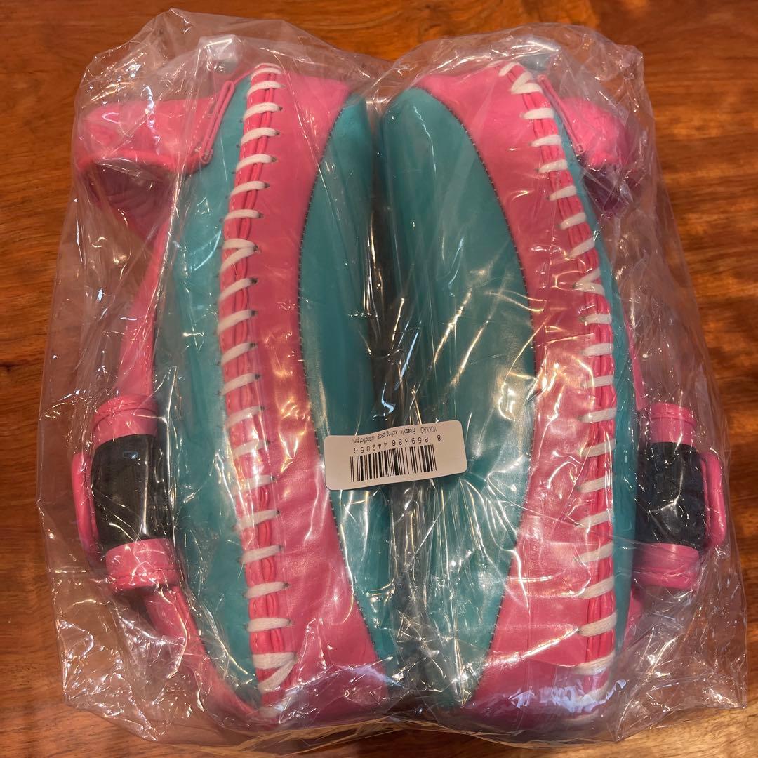 新品】YOKKAO キックミット ピンクと水色