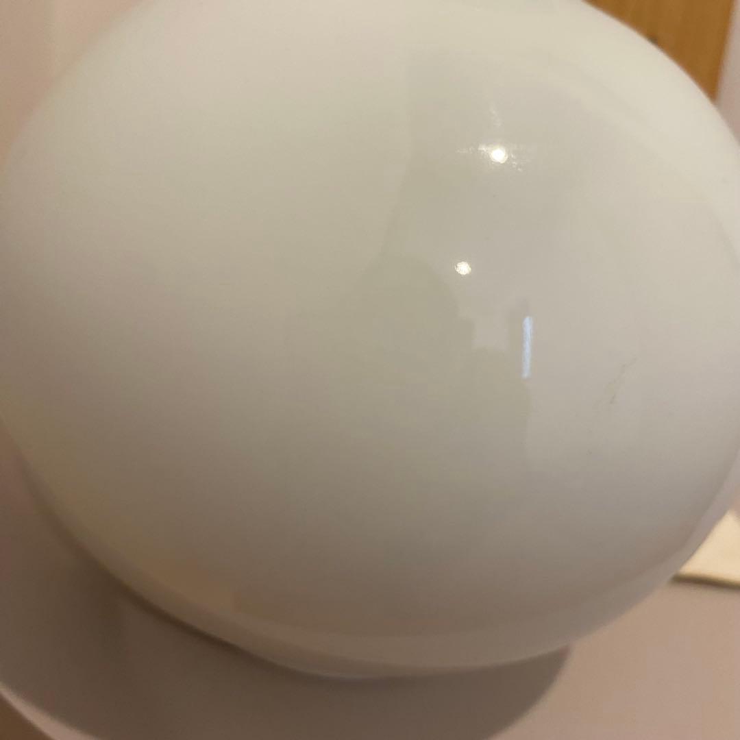 【美品】人間国宝　井上萬二　本人作　白磁丸形　壺　共箱