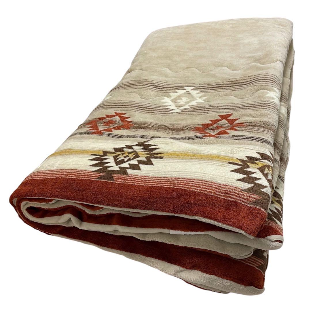 ニトリ こたつ布団セット 長方形 こたつ掛け布団 こたつ敷き布団 キリム柄