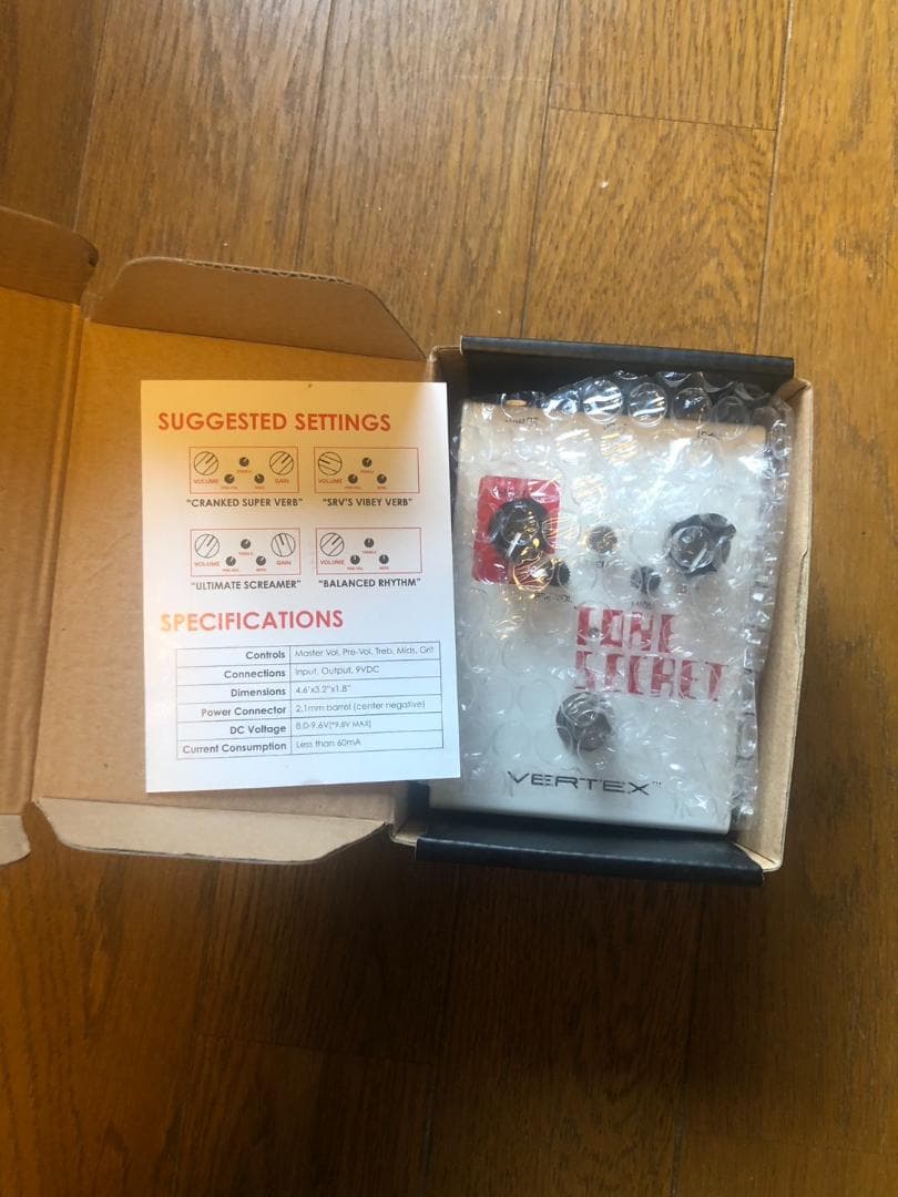 VERTEX Tone Secret オーバードライブ チューブスクリーマー