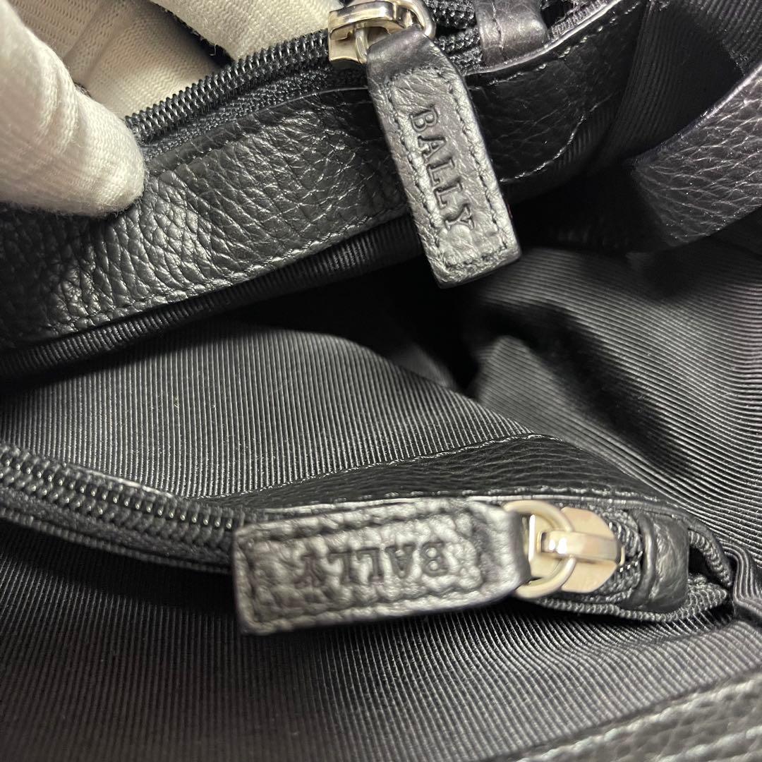 【超美品✨】BALLYバリーメンズビジネスバッグトートレザーBロゴ黒船型A4◯