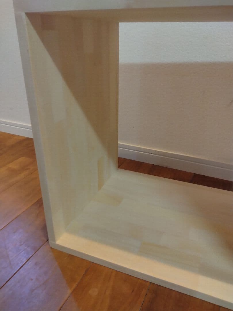 木製　ハンドメイド　オーダー　ロの字　シェルフ　棚　ラック　サイズテーブル