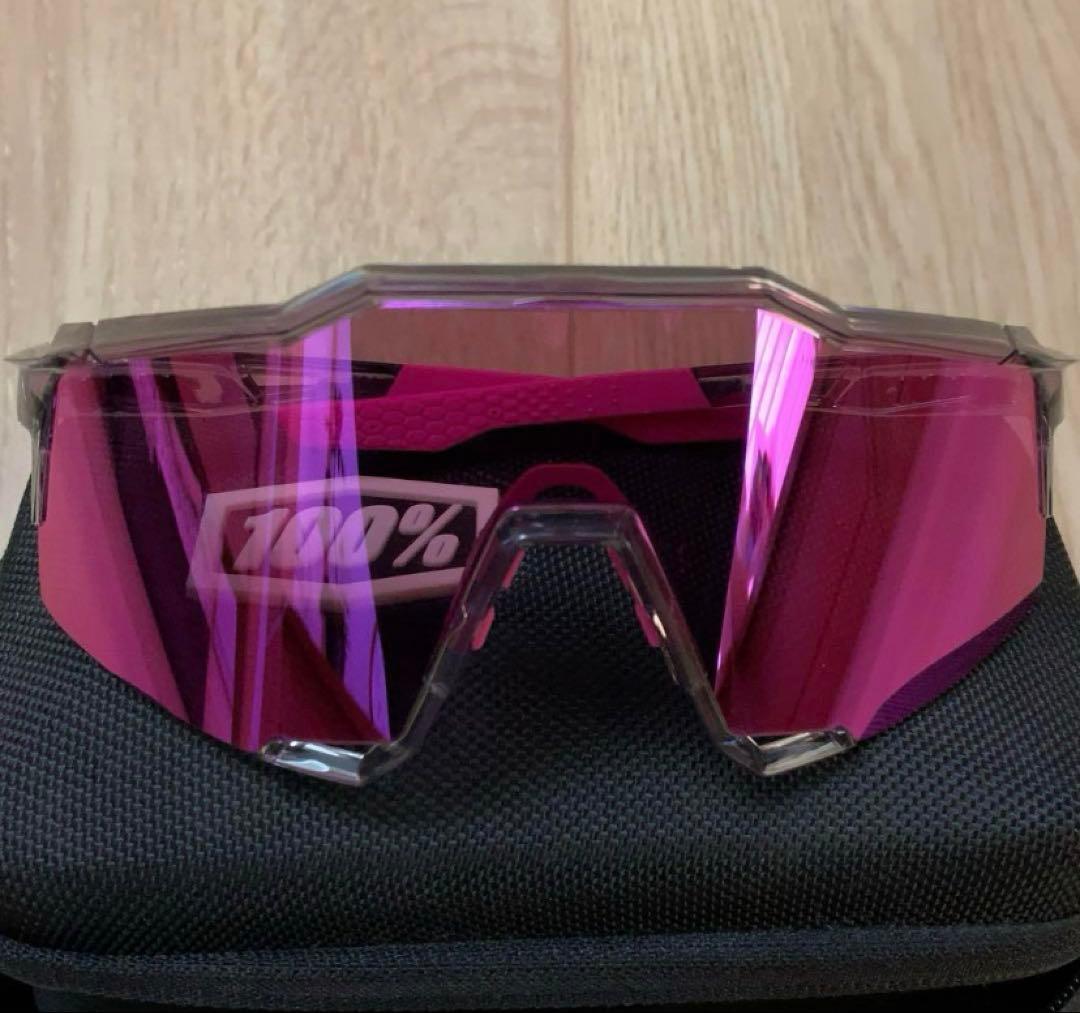100% SPEEDCRAFT パープルミラーサングラス レンズセット