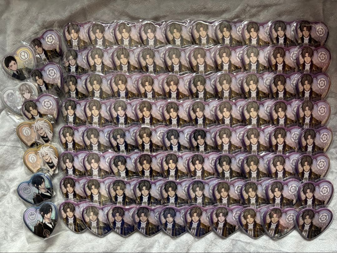 へし切長谷部ハート缶バッジ