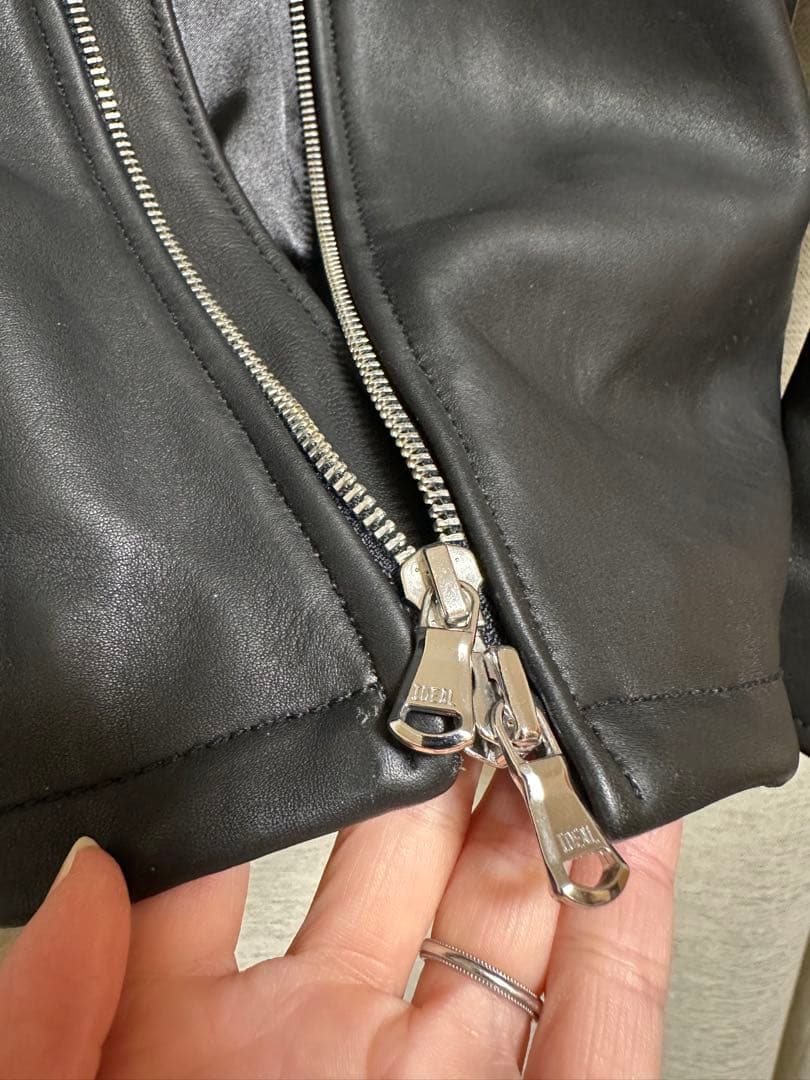 beauty&youth レザーライダースジャケット 羊革 Lサイズ