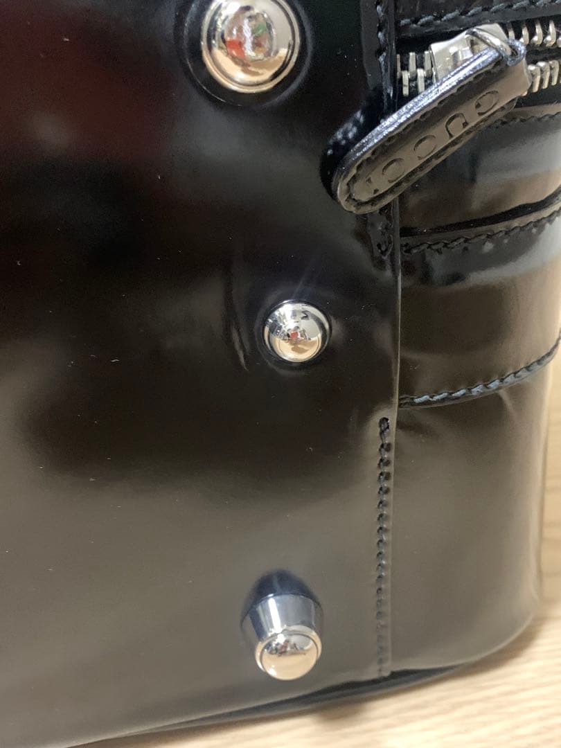 激レア‼️GUCCI エナメル　トランクケース　ボストン　鍵付き