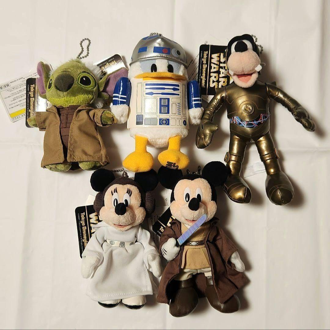 【5体まとめ売り】東京ディズニーランド スターウォーズ ぬいぐるみバッジ