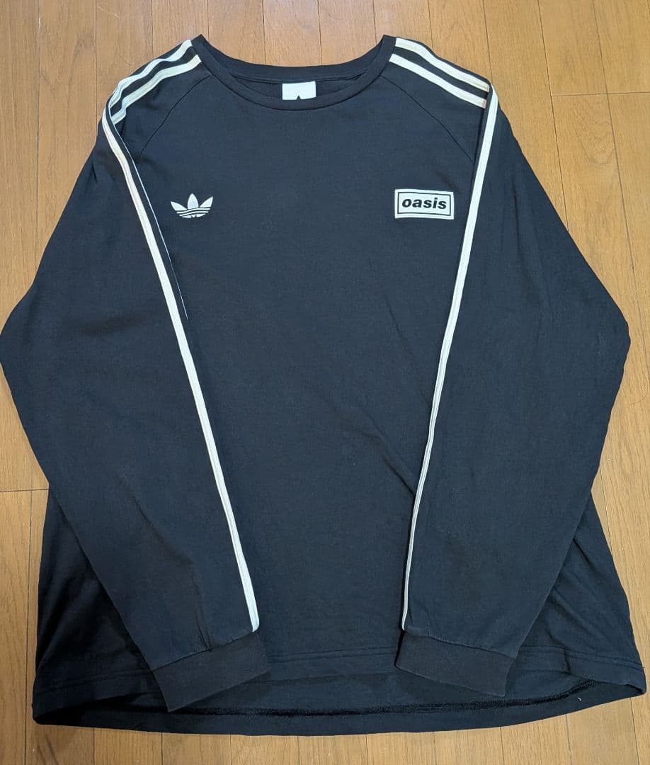 adidas × Oasis ツアー スリーストライプス ロンT(5XL)