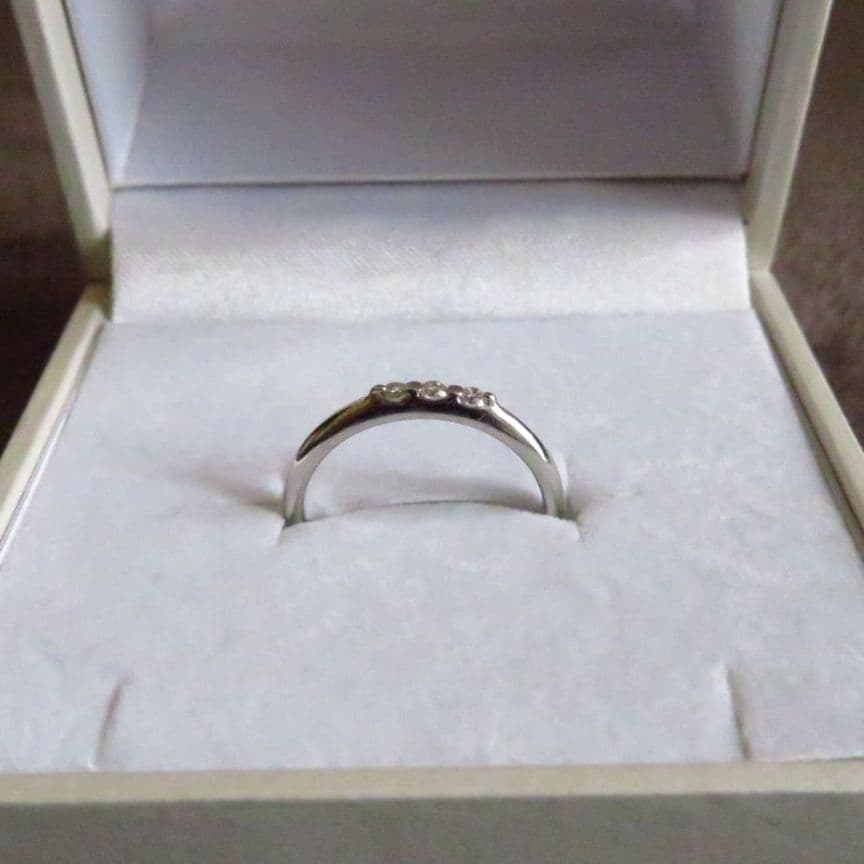 【P900ダイヤ0.08ct】プラチナダイヤリング 9～9.5号