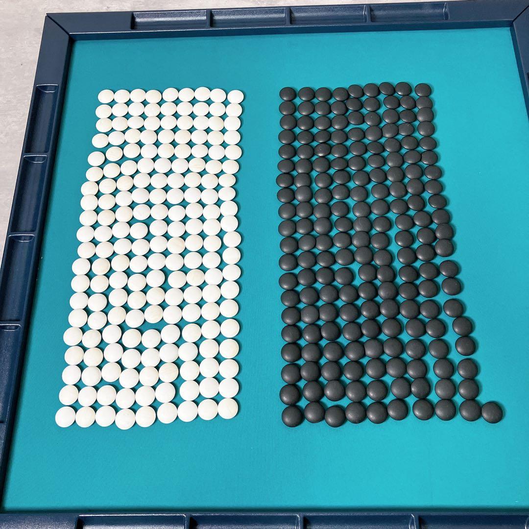 蛤碁石32号サイズ 5.7寸柾目碁盤 蓋つき セット