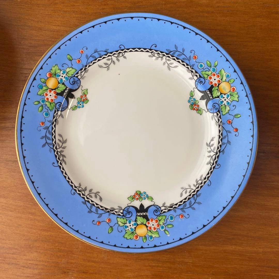 クラウンスタッフォードシャー ティーセット　カップ　ソーサー　プレート　3客