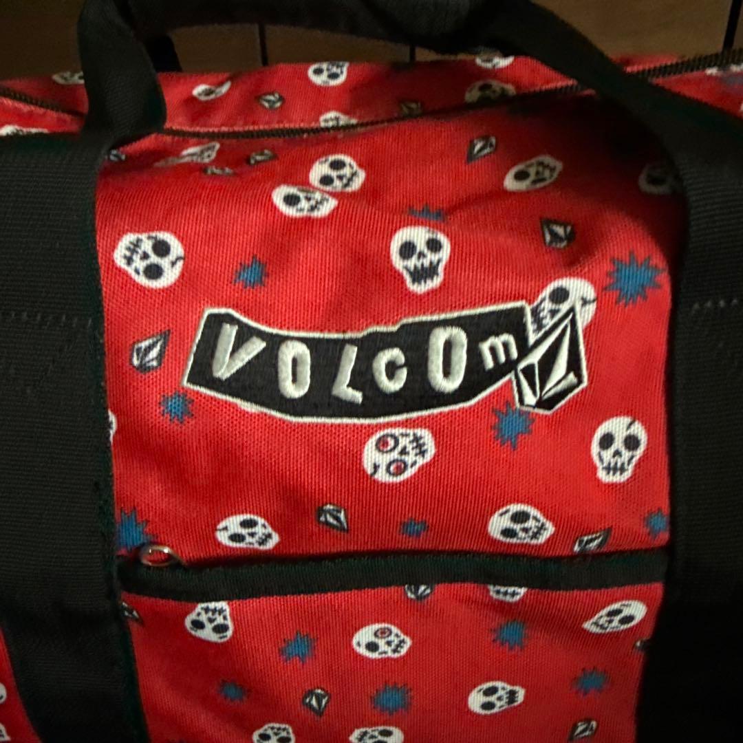 VOLCOM スカル柄 ボストンバッグ