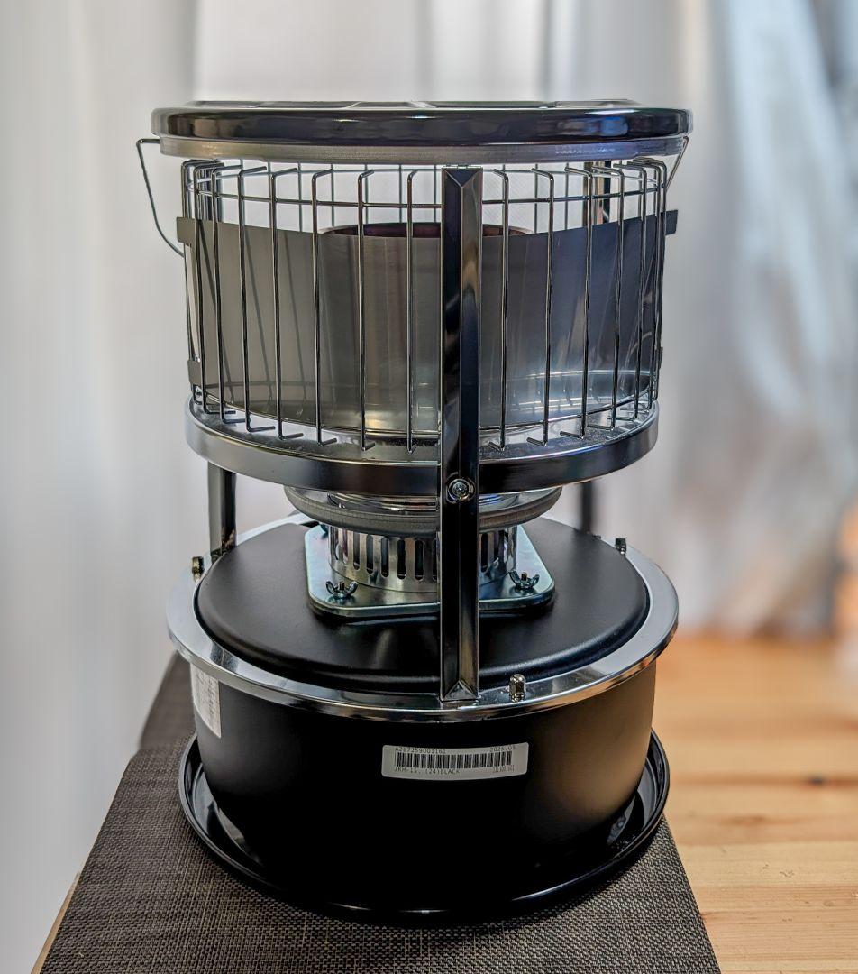 反射板付き PASECO パセコ JKH-1S ブラック 対流型 石油ストーブ