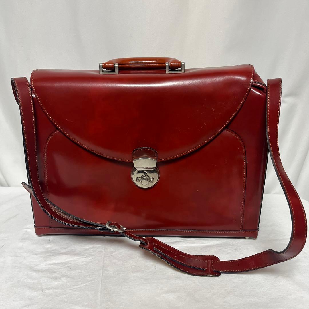 本革 イタリア製 ブリーフケース ビジネスバッグ レザー