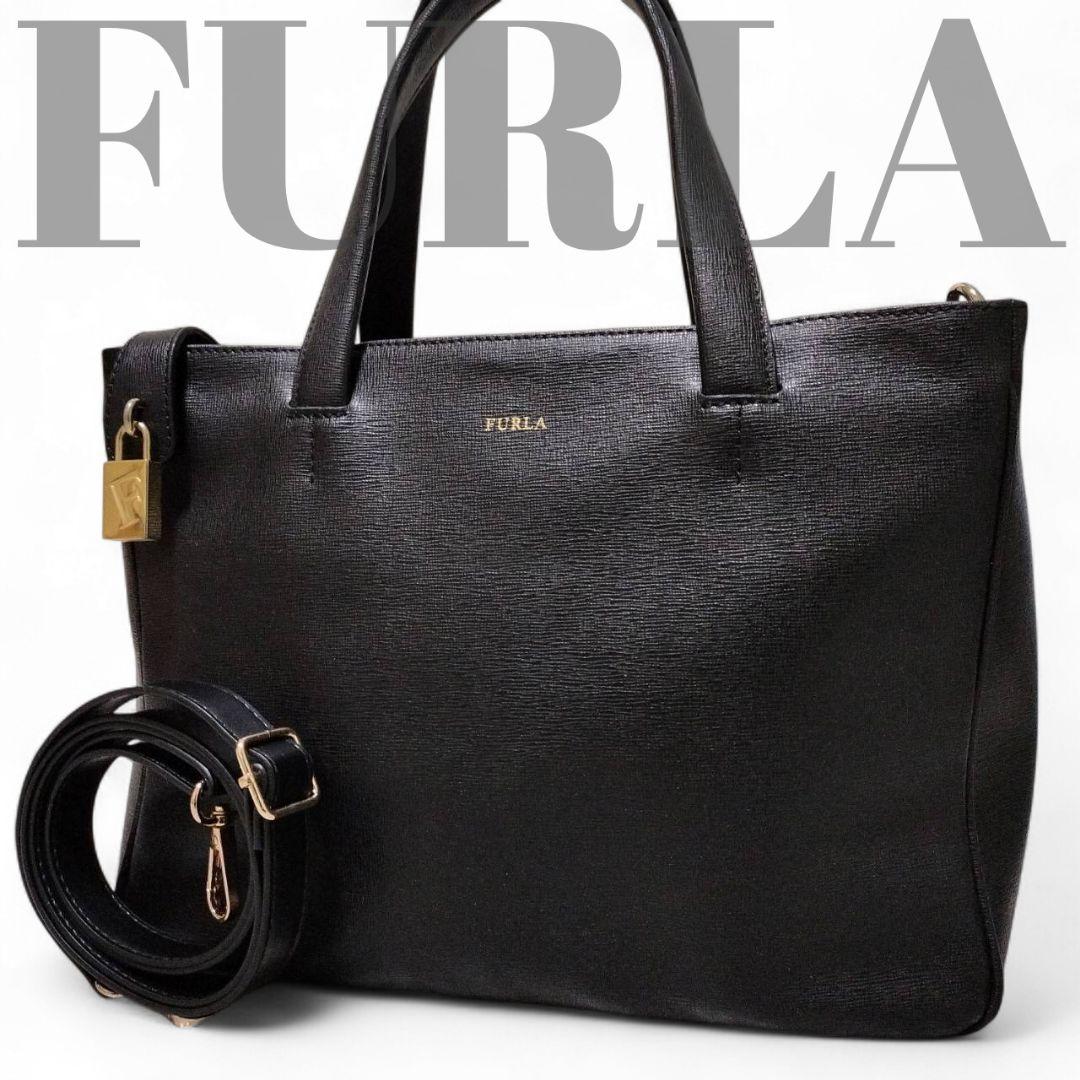 【美品】 FURLA フルラ ハンドバッグ ショルダーバック 2way レザー