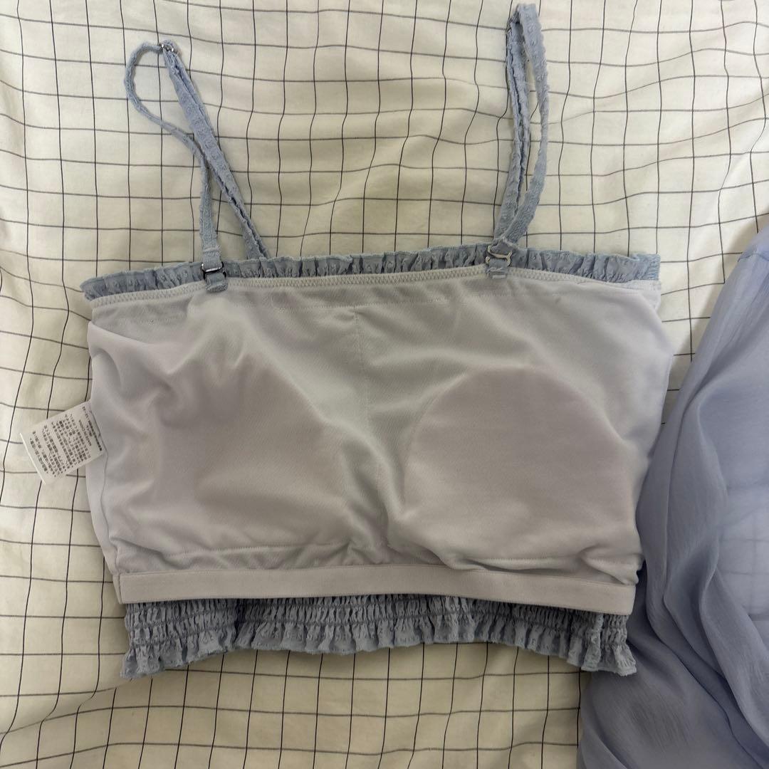 mystic シアーパーカー4SETスイムウェア ブルー Mサイズ