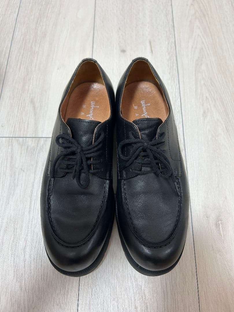 革靴 Uチップ レースアップシューズ WASH×whoop'-de-doo'