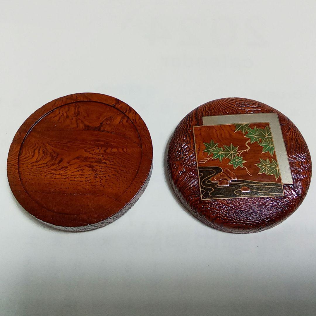 香合　サバ杢(もく)色紙　中村宗悦