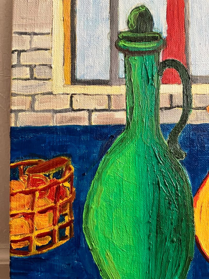 絵画　油絵　静物画　F4  美しい日