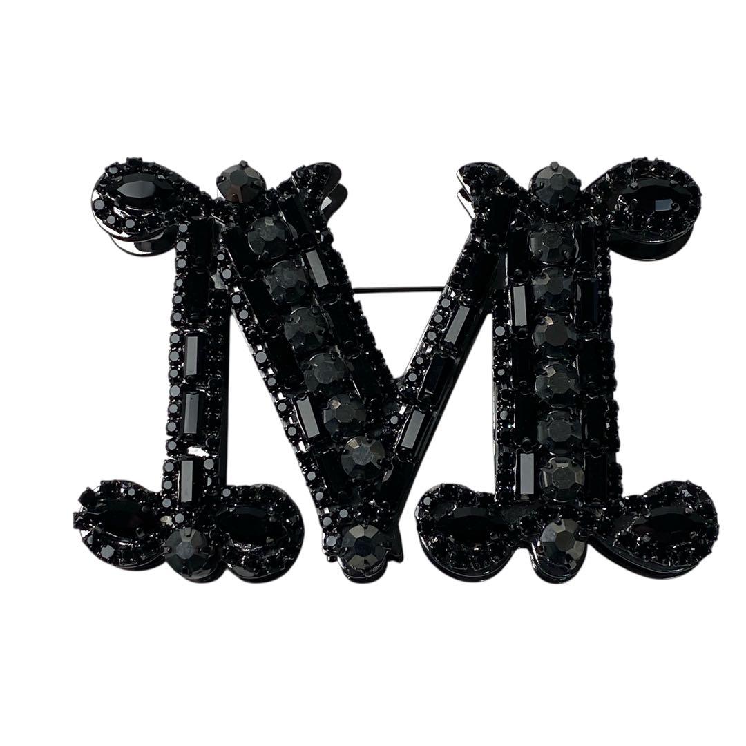 未使用 マックスマーラMaxMara Mロゴ ブローチ