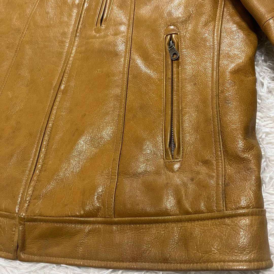 UNIQLO ユニクロ オールドユニクロ レザージャケット ブラウン 牛革 XL