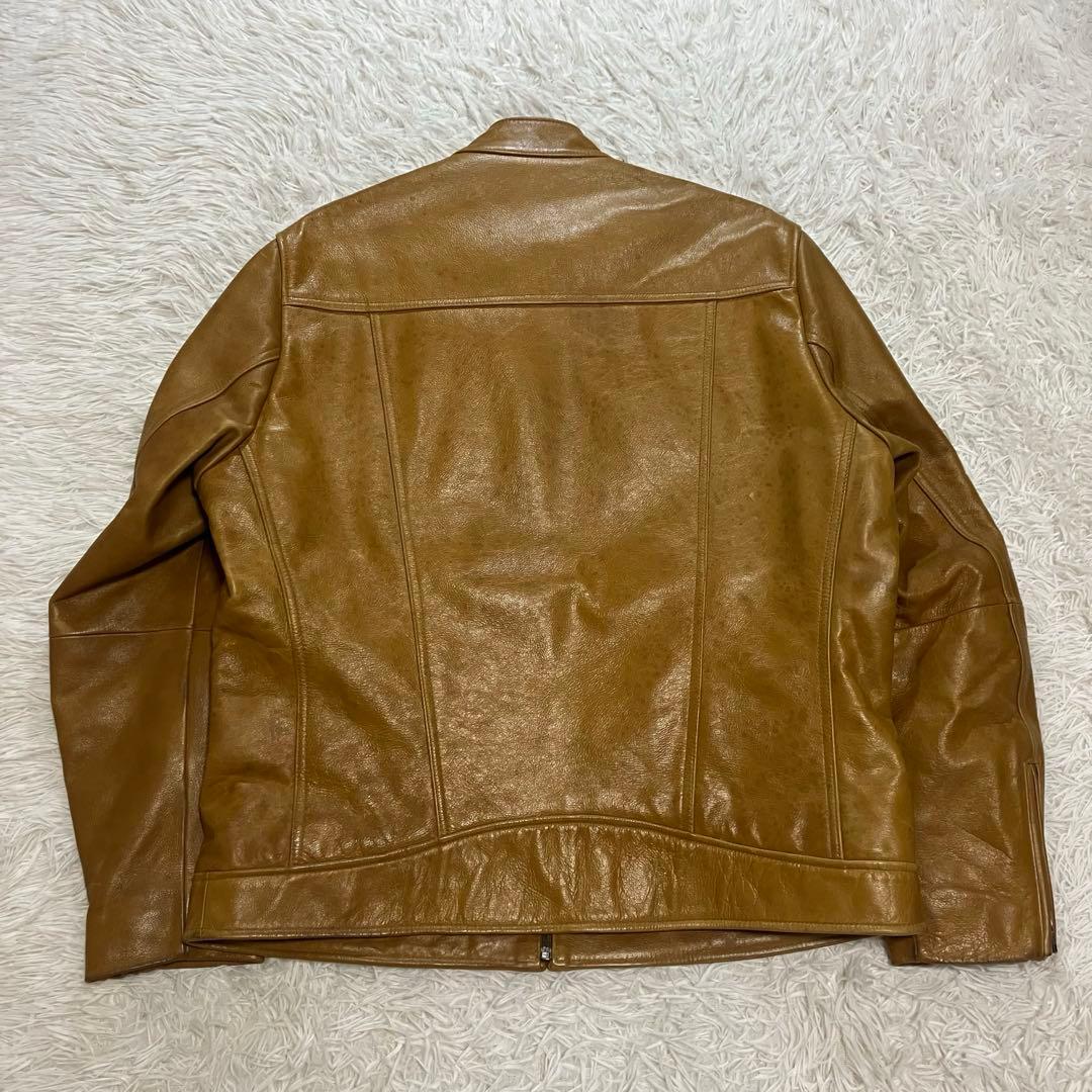 UNIQLO ユニクロ オールドユニクロ レザージャケット ブラウン 牛革 XL