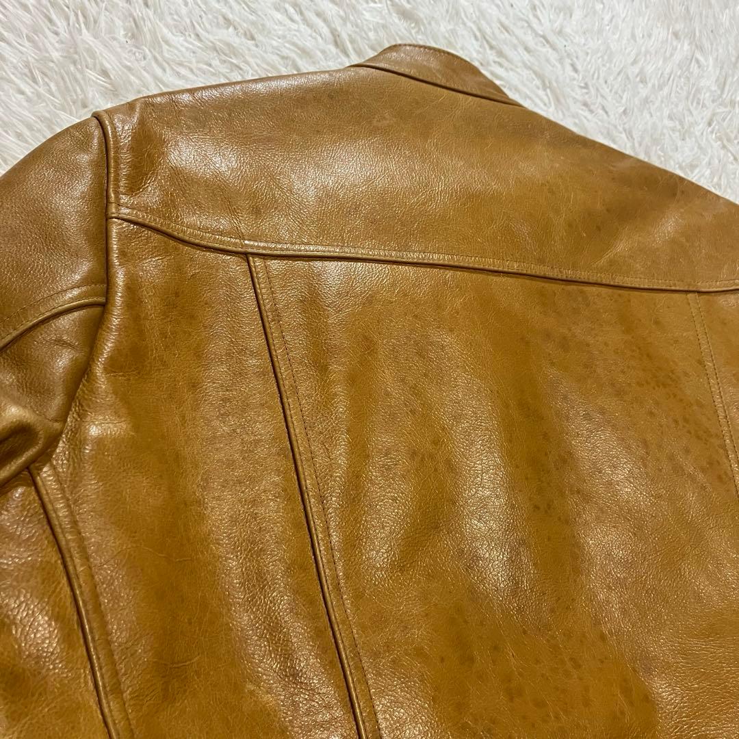 UNIQLO ユニクロ オールドユニクロ レザージャケット ブラウン 牛革 XL