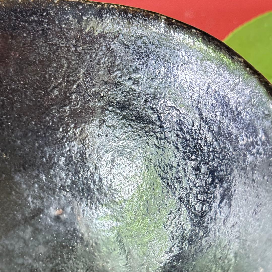 超限定リリース‼︎黒茶盌の佳品‼️井戸茶盌　在銘　楽　作者詳細不明1客